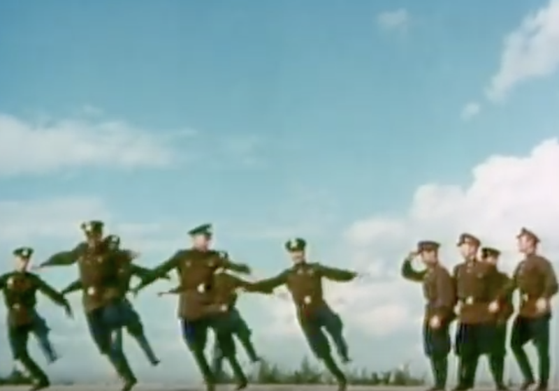Watch Soviet soldiers strut their stuff to Britney Spears and Katy Perry