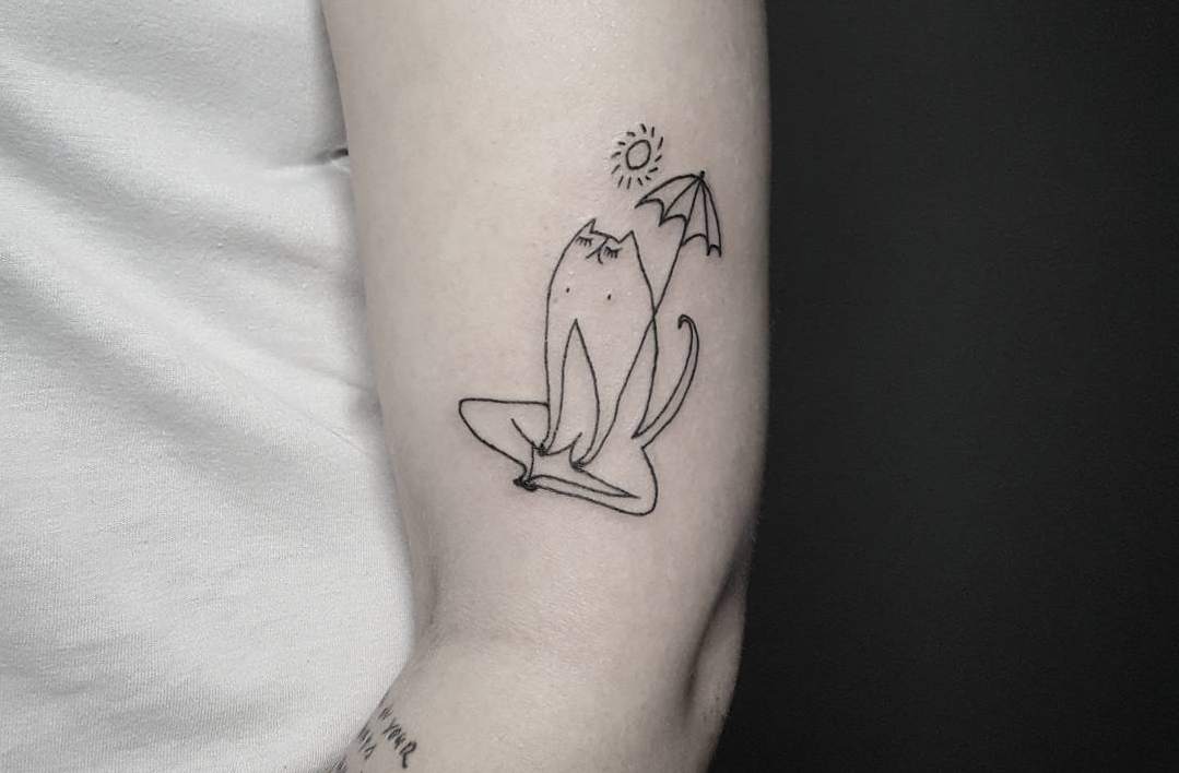 Follow of the week: cute stick and poke-style tattoos from Poland