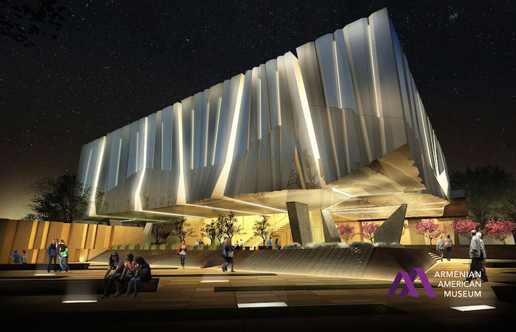 Visualisation of the museum's exterior (Image: Armenian American Museum)