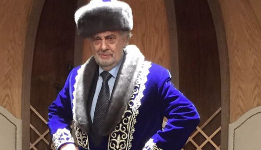 Opera star Plácido Domingo does a Nicolas Cage in Kazakhstan