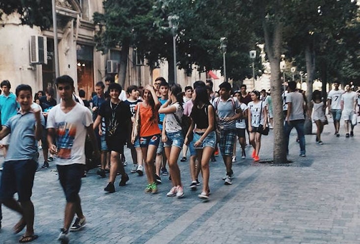 March in support of short-wearing held in Baku
