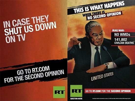 Russia Today launches controversial ad campaign