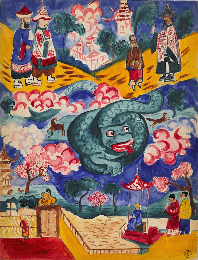 Chinese Lubok by Natalia Goncharova (