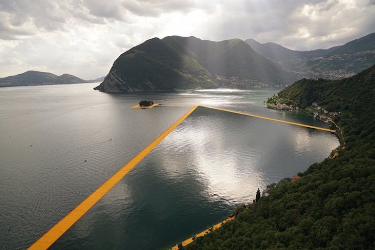Floating installation by Bulgarian artist Christo in 2016 top ten