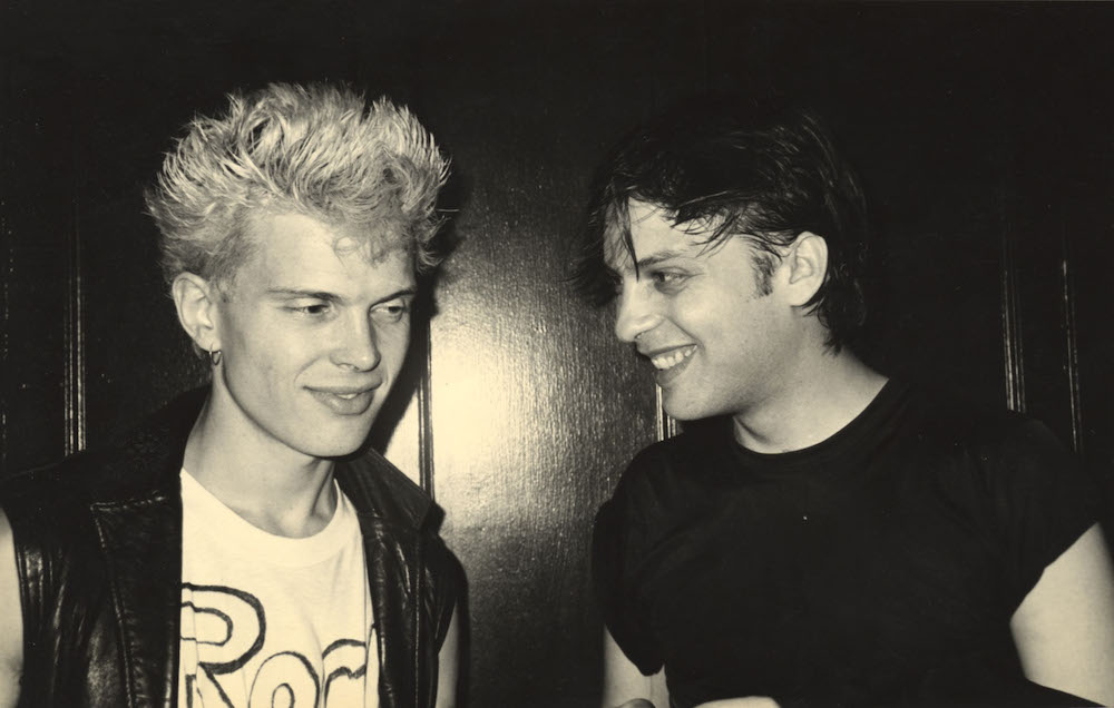 Singer Billy Idol and stylist Ricky, early 1980s