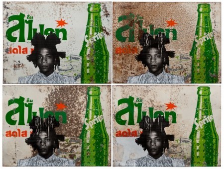 Four Times Basquiat on Sprite (2011) by Pakpoom Silaphan