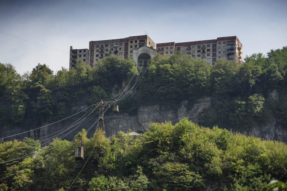 The aerial cableway network in Chiatura