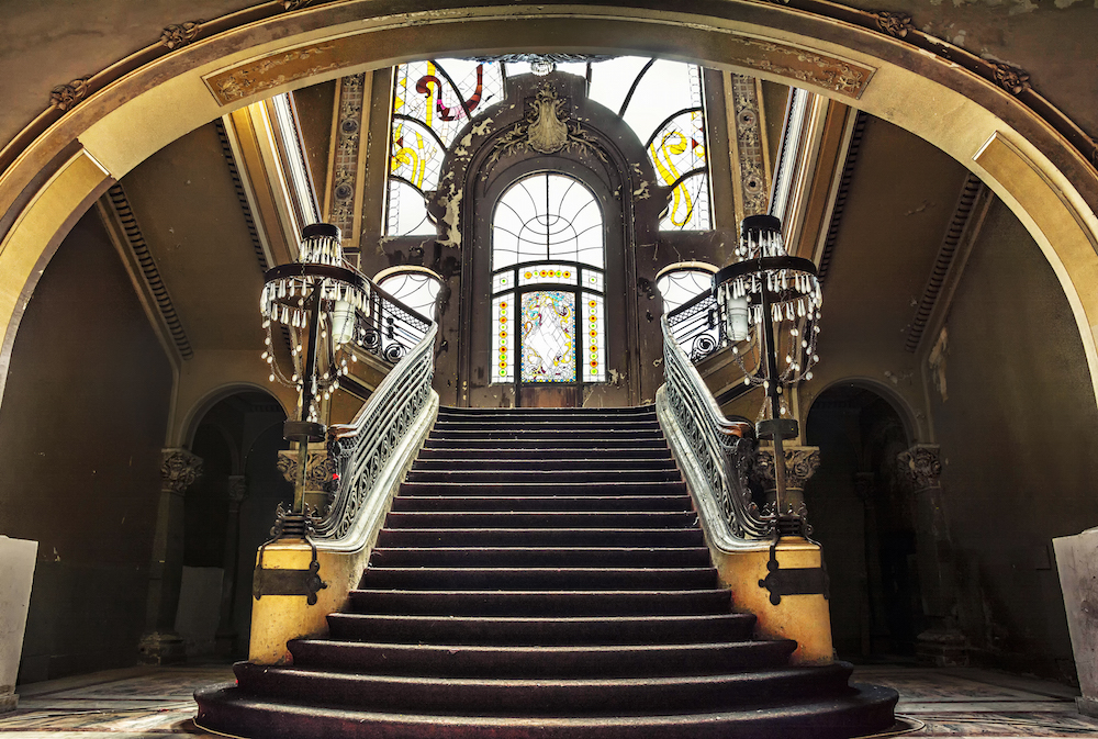 An interior view of the Constanta Casino in Romania