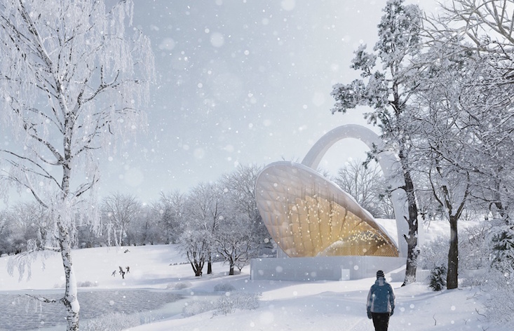 Architects reveal design to revamp classic 1970s Polish amphitheatre