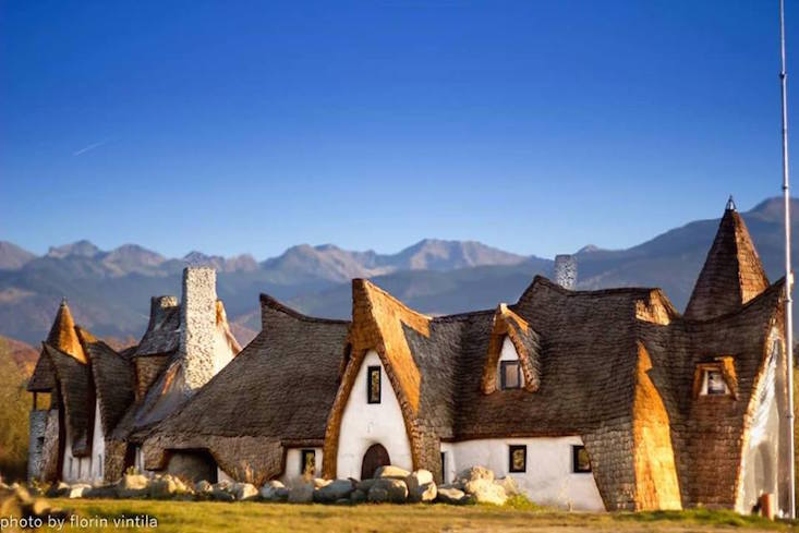 Romanian couple escape city life to build Hobbit-esque castle