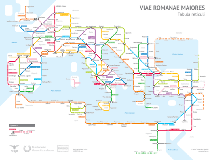 Maps by Sasha Trubetskoy: where the Roman Empire meets the underground