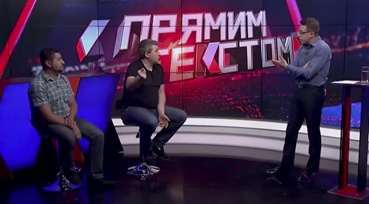 Ukrainian talk show guest walks out in language row