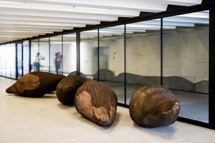 Installation view of Effigies of Life, A Tribute to Magdalena Abakanowicz in  Wrocław, Poland. Image courtesy of the artist's estate
