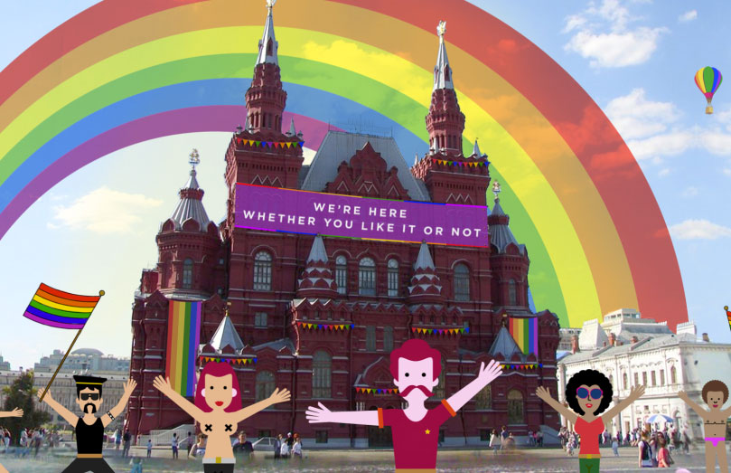 Russian float makes debut at New York Gay Pride