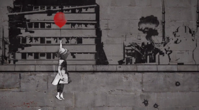 Banksy video screens at Moscow's Tretyakov gallery for #WithSyria campagin