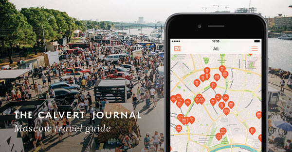 Free travel guide app to Moscow from The Calvert Journal