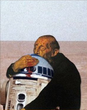 Ivan the Terrible holding R2D2 from Star Wars