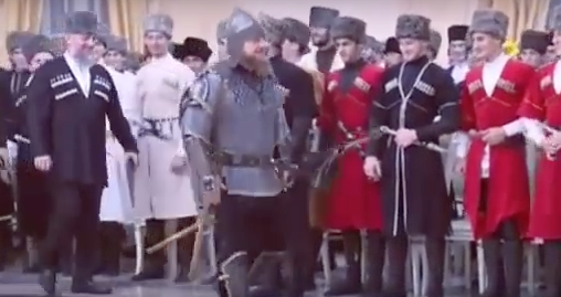 Ramzan Kadyrov celebrates Chechen women in full set of armour