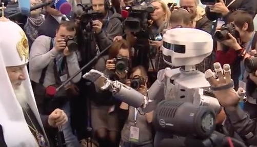 Head of Russian Orthodox Church in robot snub