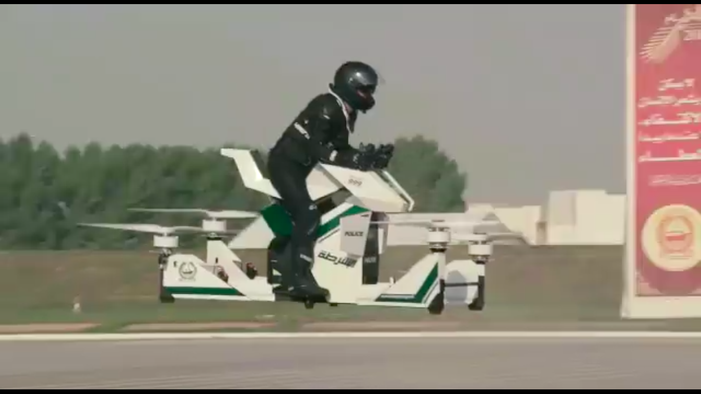 Watch Dubai police test out Russian-built flying motorcycles