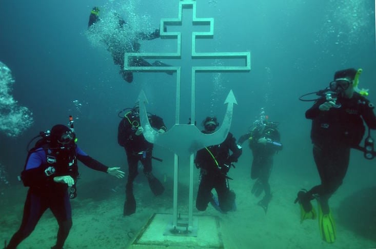 Construction of first underwater Orthodox church begins in Crimea