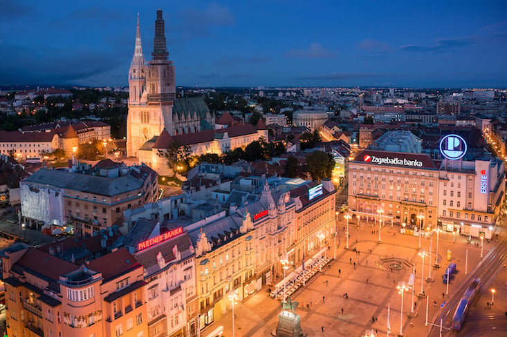 Zagreb's Ban Jelačić Square. Image: Christian Mönnig under a CC licence