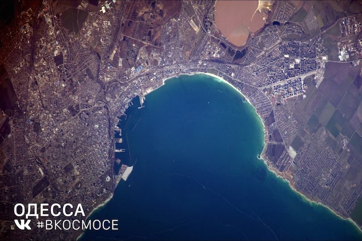 Odessa from space. Image: #InSpace / VKontakte