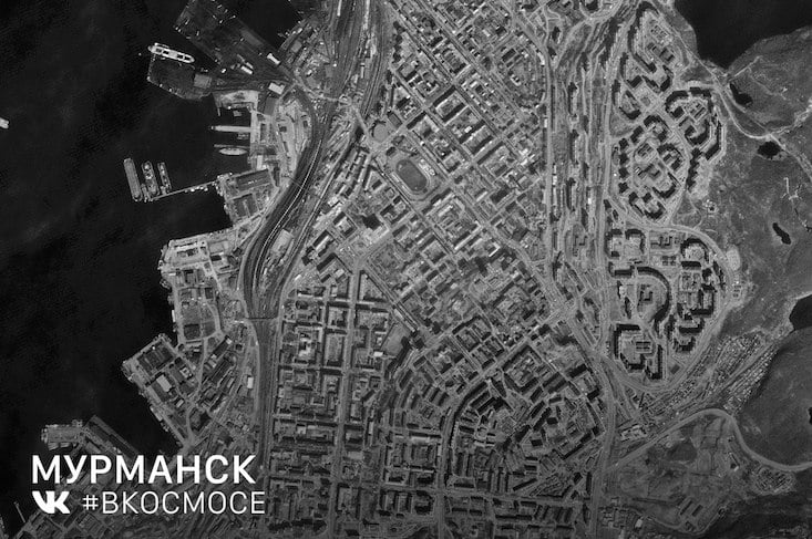 Murmansk from space. Image: #InSpace / VKontakte