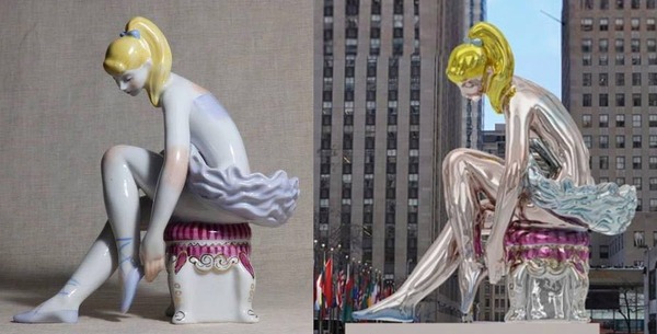 Jeff Koons accused of copying Ukrainian sculpture