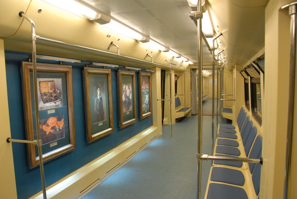 Interior of Watercolour train