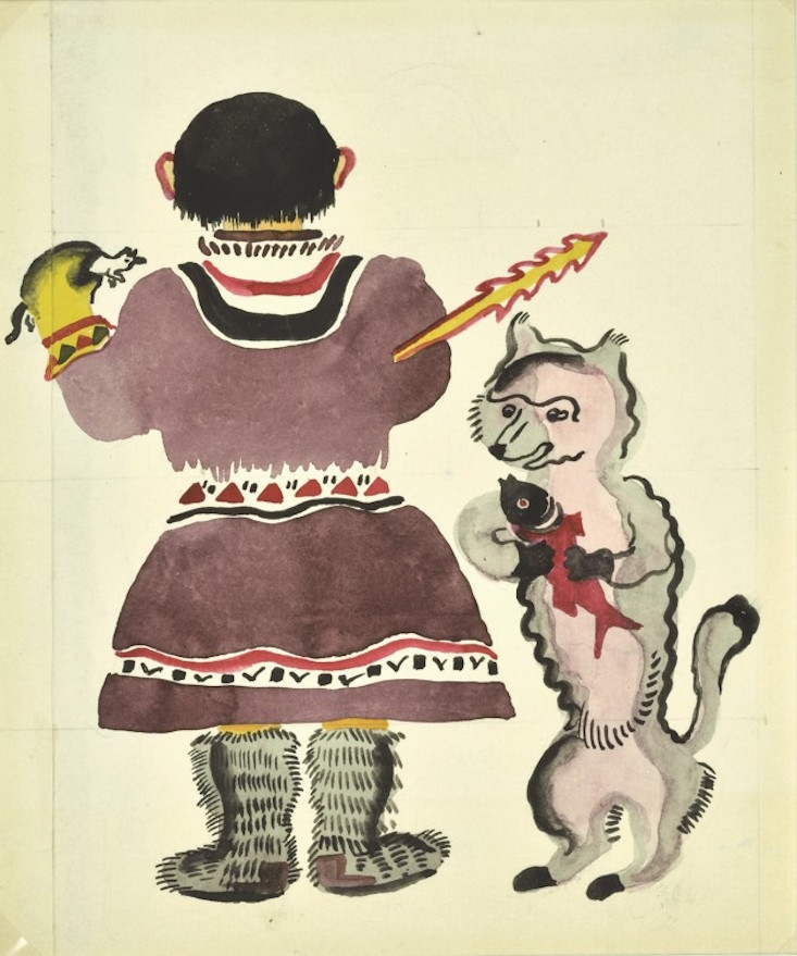 Original illustrations for Little Girls by Vera Ermolaeva, 1927