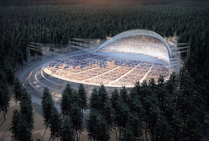 Get a sneak preview of the new design for Riga’s awe-inspiring open-air stage