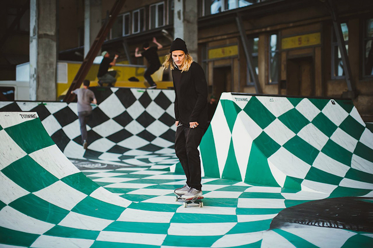 A bit fishy: Moscow art collective complete giant skatepark mural