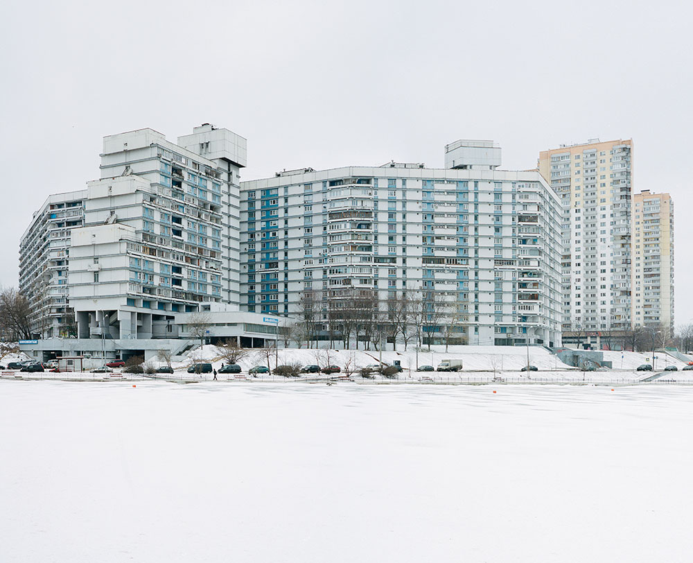 Moody postcards of sprawling Soviet housing blocks photographed at ‘blue hour’