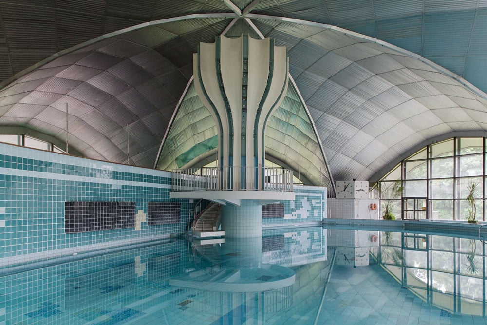 Marvel at the abandoned neoclassical sanatoria nestled in a Georgian spa town 