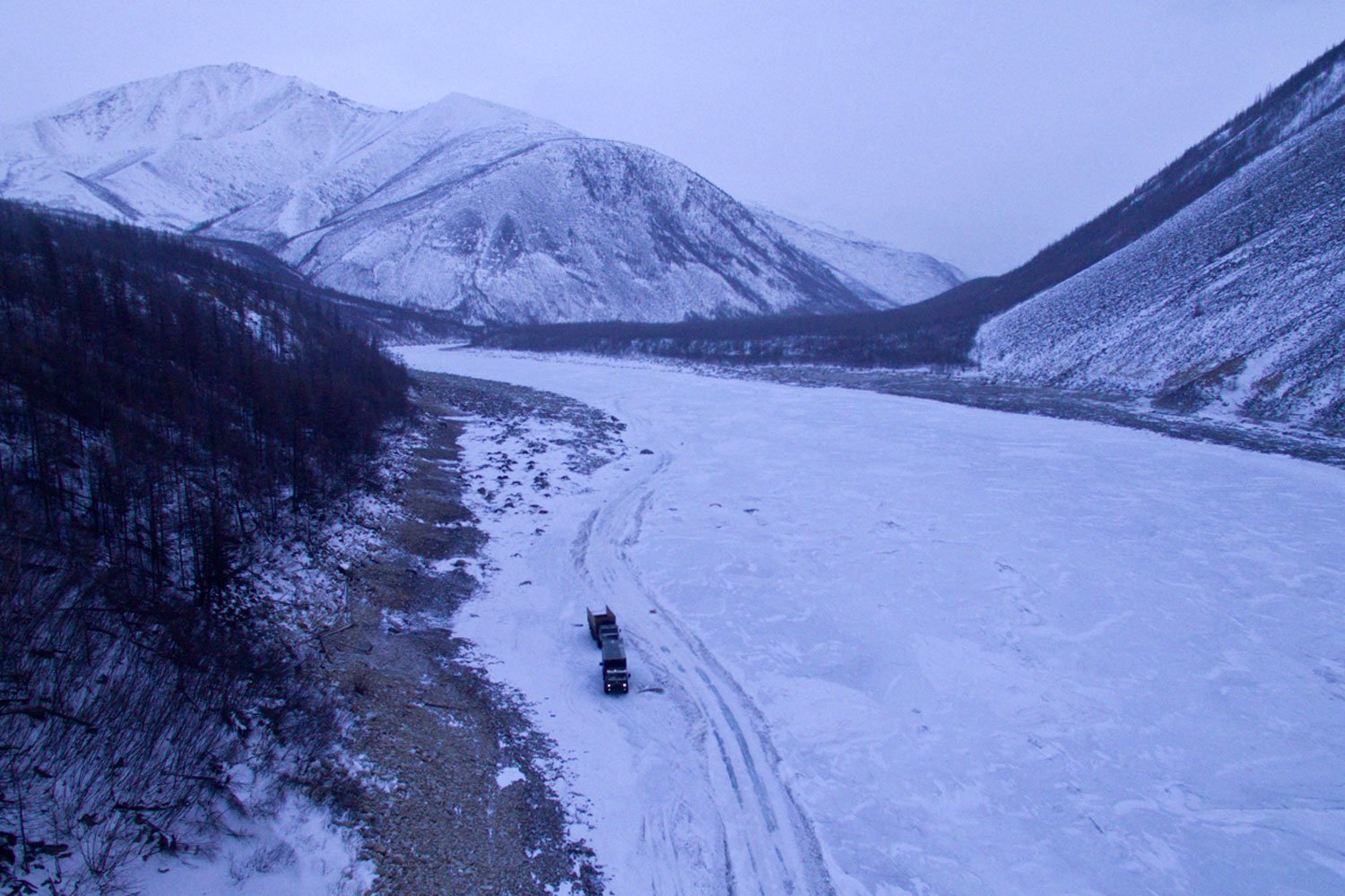 Discover the futuristic urban art hidden under a frozen lake in Vladivostok 