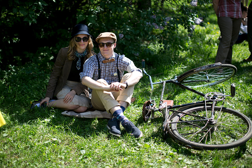 The need for tweed: riding through Moscow with the city's best-dressed cyclists